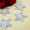 2.25" Rhinestone Star Beaded Applique Patch with Mesh and Iron On Backing